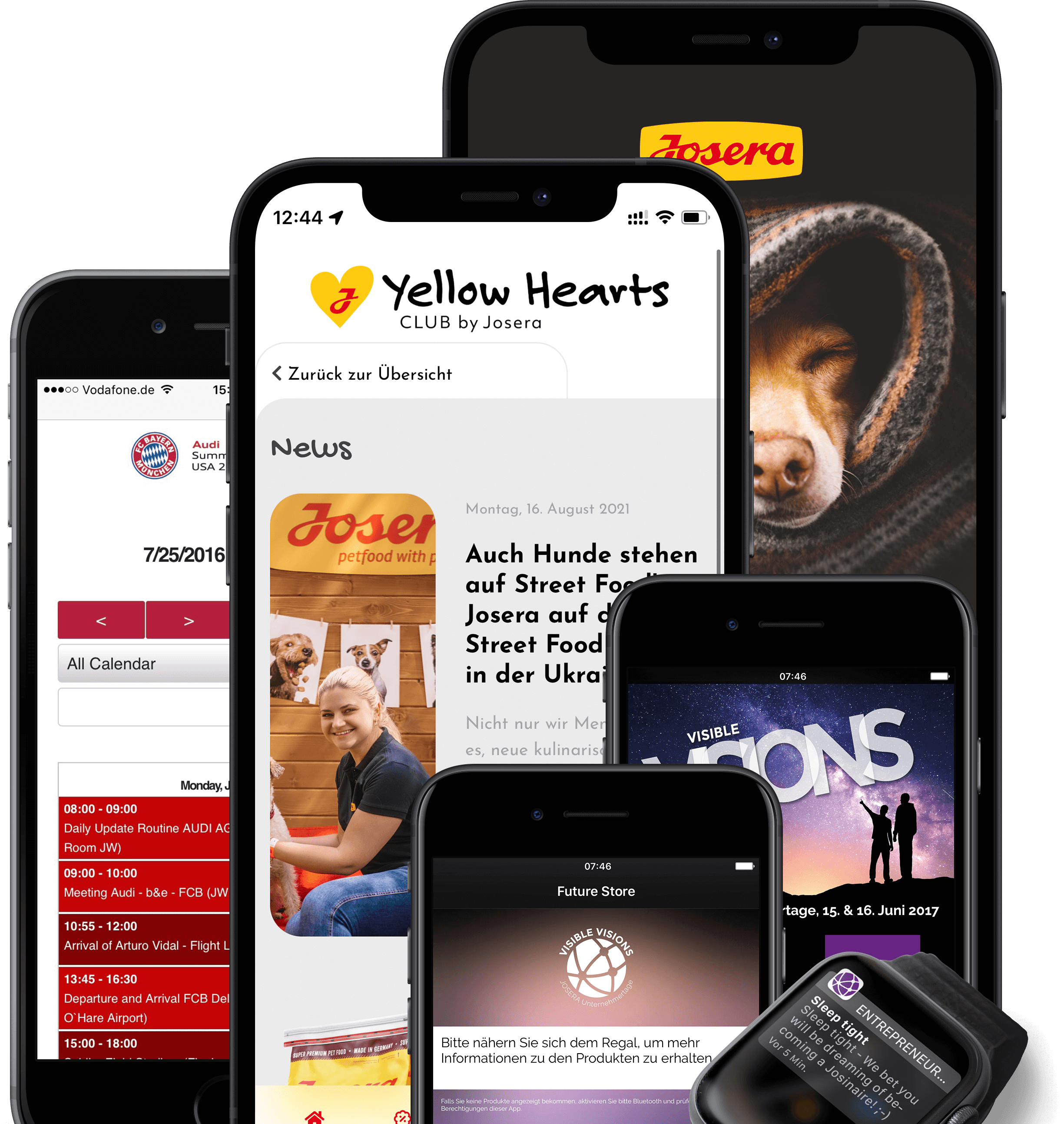 Screenshots App-Entwicklung und Programmierung