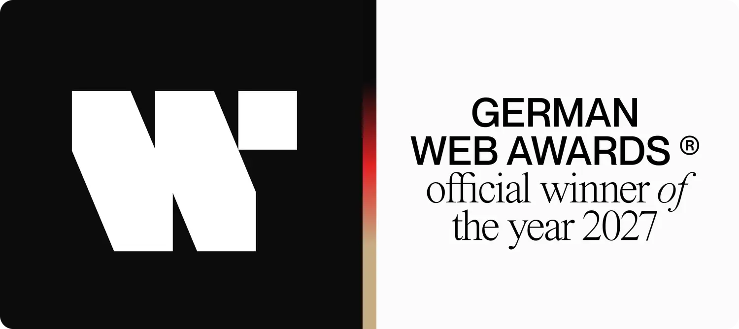 German Web Awards 2021 Winner Badge für Glanzbox