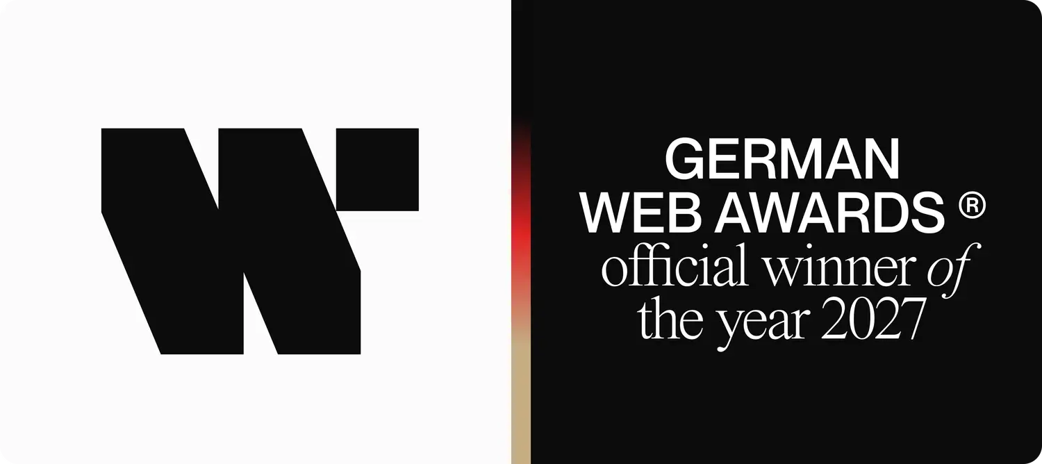 German Web Awards 2021 Winner Badge für Glanzbox