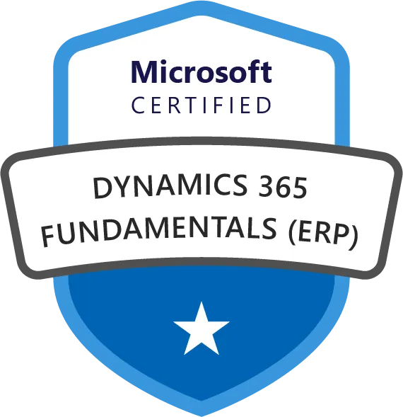 Glanzbox ist Microsoft Certified: Dynamics 365 Fundamentals (ERP)